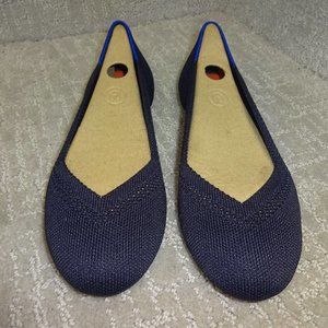 Rothys The Flat Womens Size 6.5 US Maritime Lattice Round Toe Flat Slip on Shoes